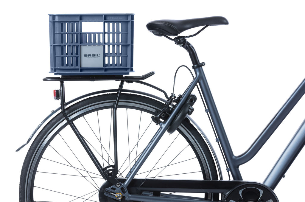 Gerecyclede fietskrat Basil Crate S 17.5 liter 29 x 39 x 20 cm - bluestone