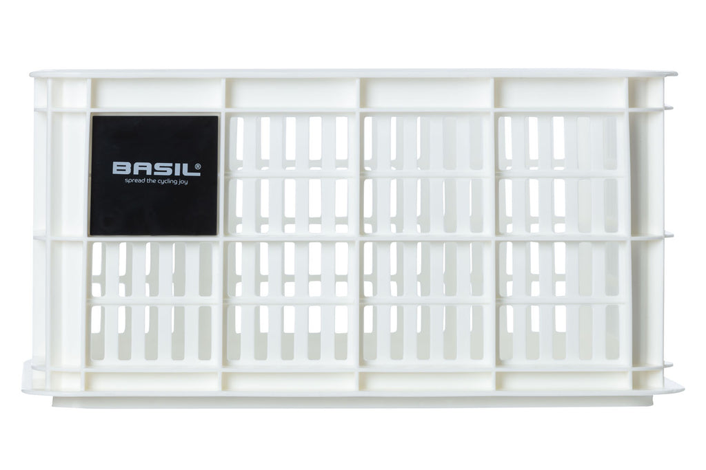 Gerecyclede fietskrat Basil Crate S 17.5 liter 29 x 39 x 20 cm - bright white