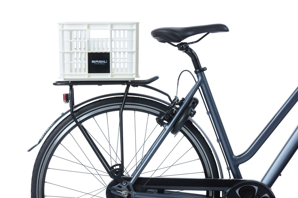 Gerecyclede fietskrat Basil Crate S 17.5 liter 29 x 39 x 20 cm - bright white
