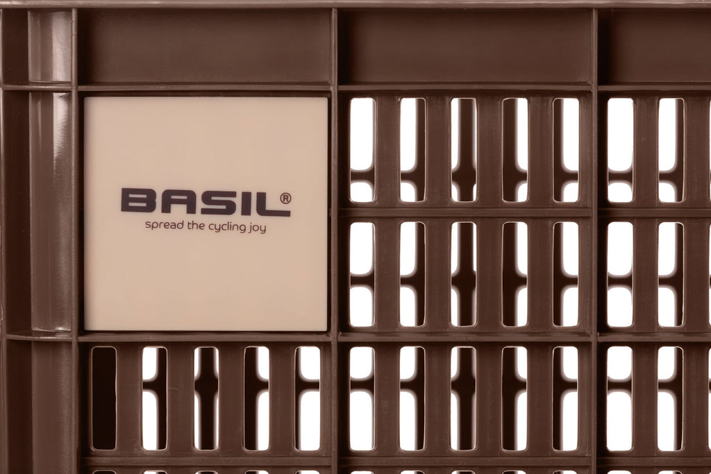 Gerecyclede fietskrat Basil Crate S 17.5 liter 29 x 39 x 20 cm - brown