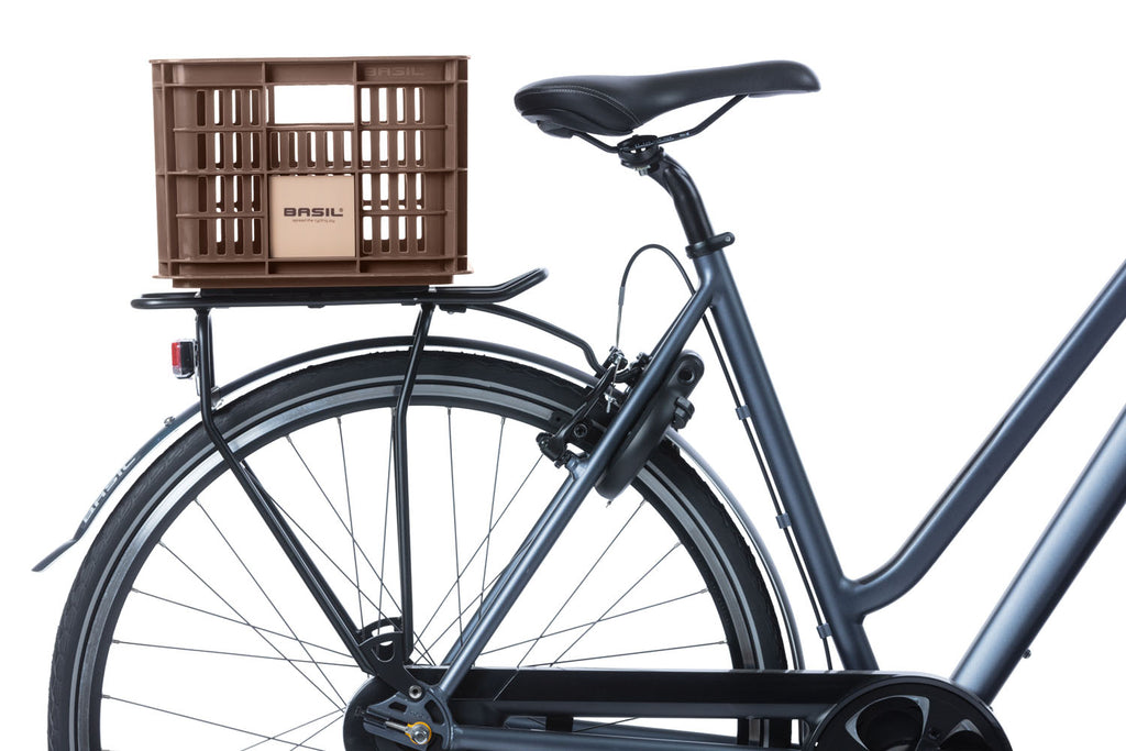 Gerecyclede fietskrat Basil Crate S 17.5 liter 29 x 39 x 20 cm - brown