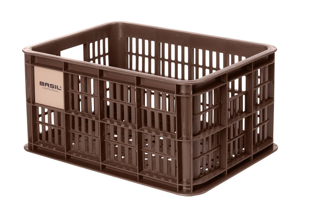 Gerecyclede fietskrat Basil Crate S 17.5 liter 29 x 39 x 20 cm - brown