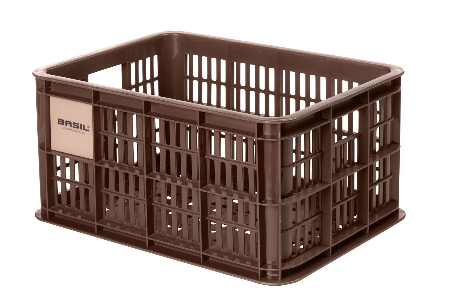 Gerecyclede fietskrat Basil Crate S 17.5 liter 29 x 39 x 20 cm - brown