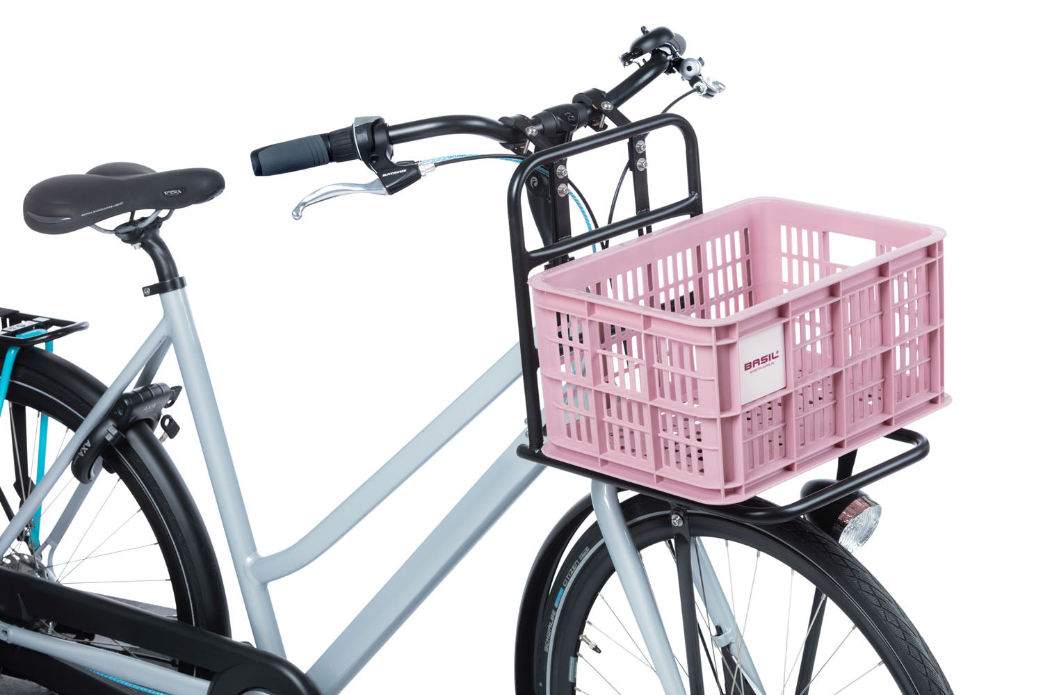 Gerecyclede fietskrat Basil Crate S 17.5 liter 29 x 39 x 20 cm - blossom