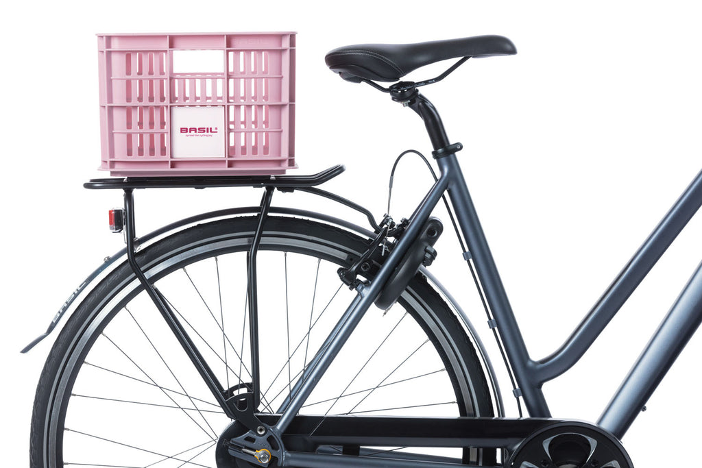 Gerecyclede fietskrat Basil Crate S 17.5 liter 29 x 39 x 20 cm - blossom