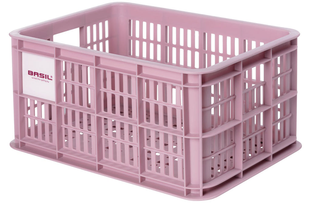 Gerecyclede fietskrat Basil Crate S 17.5 liter 29 x 39 x 20 cm - blossom