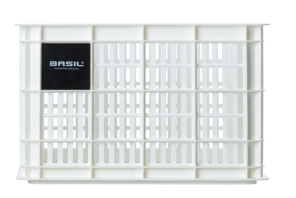 Gerecyclede fietskrat Basil Crate M 29.5 liter 35 x 45 x 25 cm - bright white