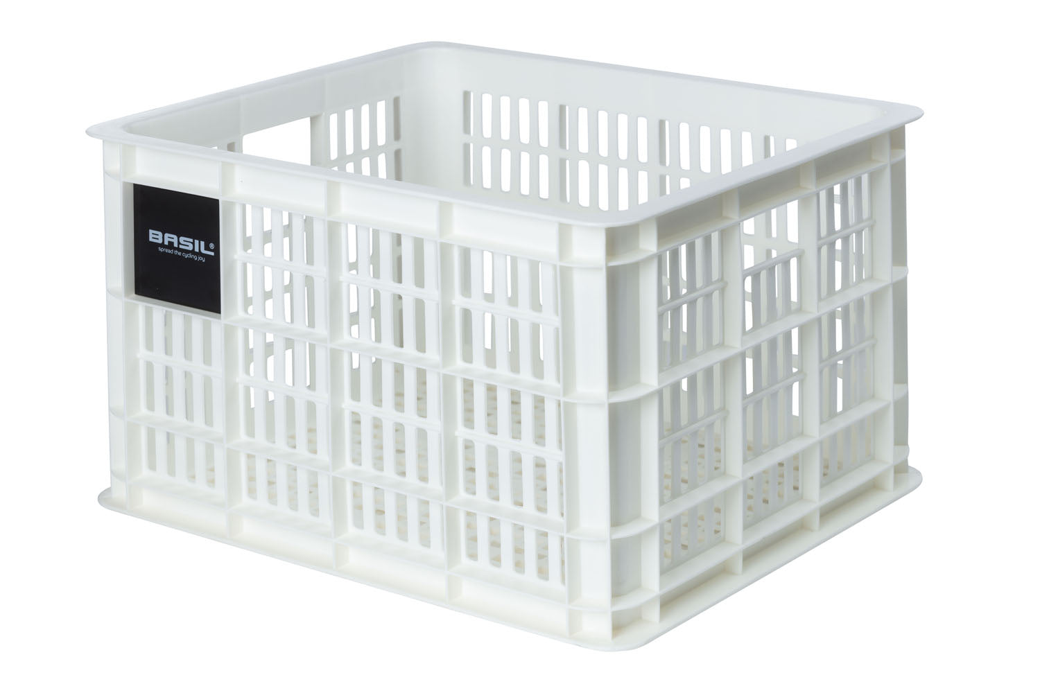 Gerecyclede fietskrat Basil Crate M 29.5 liter 35 x 45 x 25 cm - bright white
