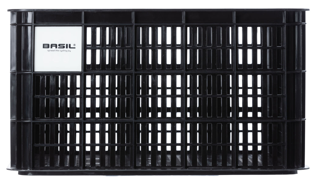Gerecyclede fietskrat Basil Crate L 40.0 liter 39 x 49 x 26 cm - black
