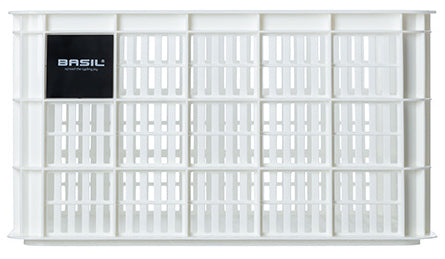 Gerecyclede fietskrat Basil Crate L 40.0 liter 39 x 49 x 26 cm - bright white