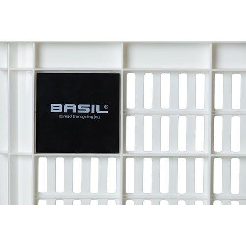 Gerecyclede fietskrat Basil Crate L 40.0 liter 39 x 49 x 26 cm - bright white