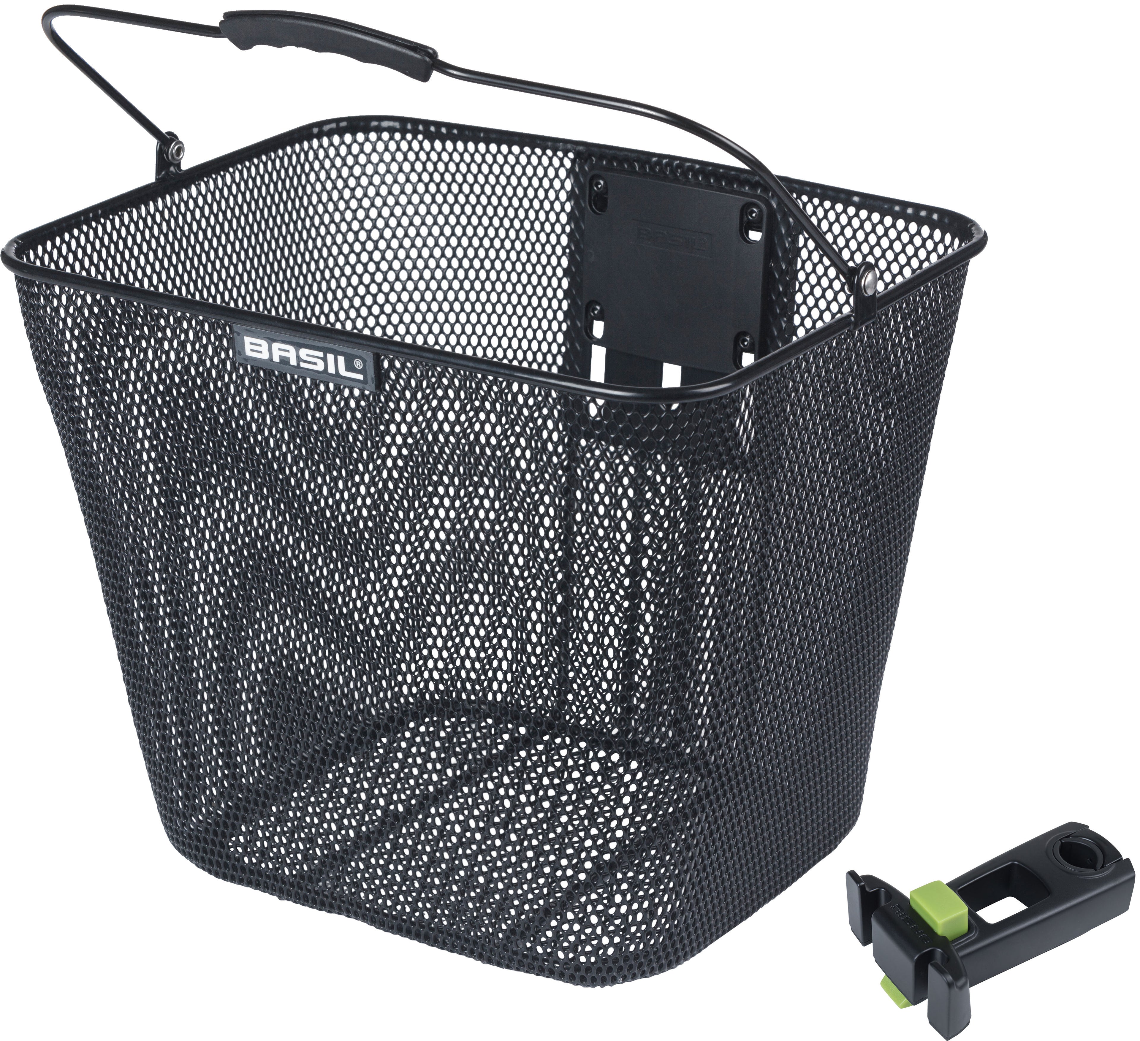 Fietsmand Basil Bilbao KF bevestiging inclusief stuurpenhouder 26 x 22 x 27 cm - zwart