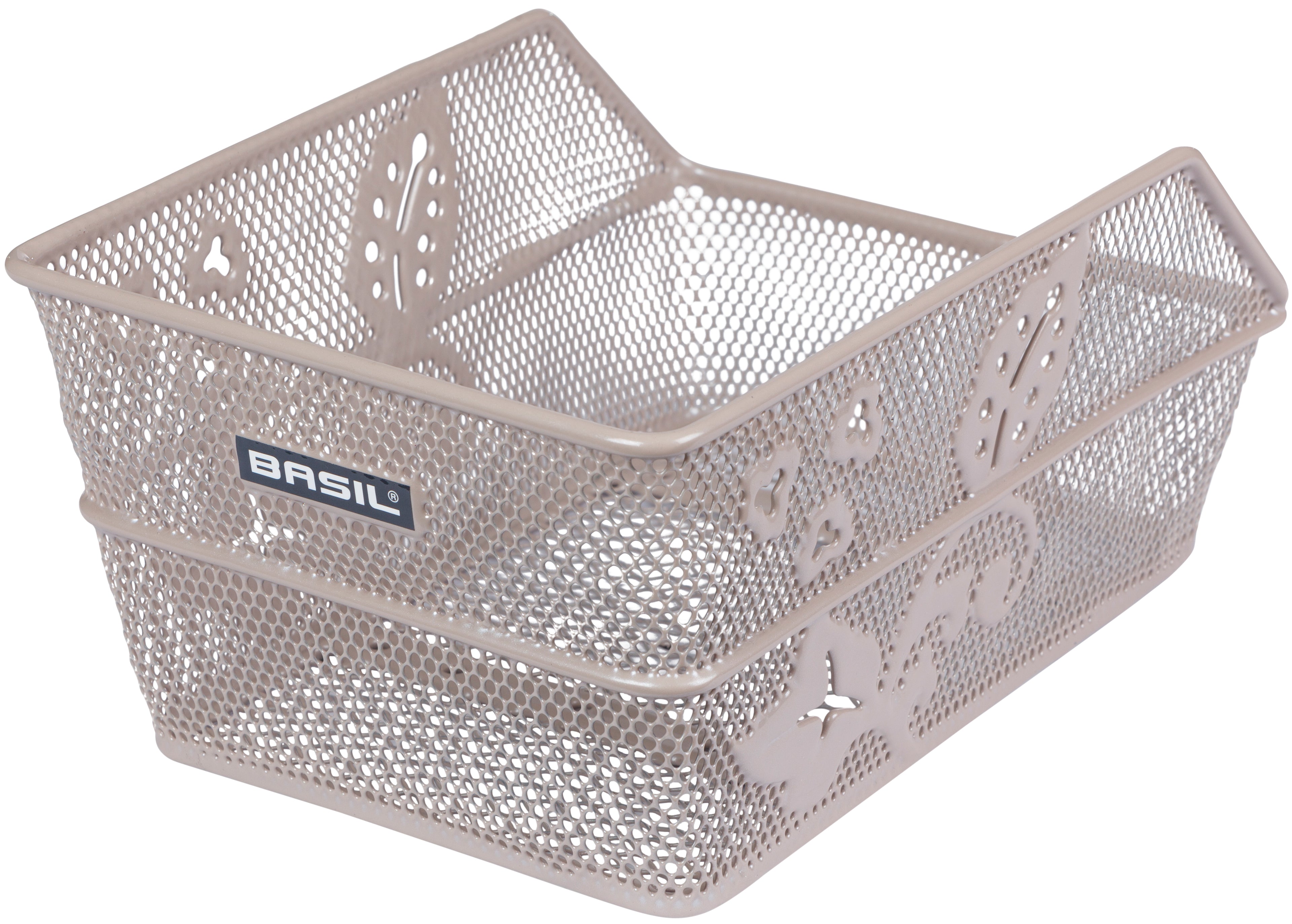 Fietsmand Basil Cento Flower S 31 x 21 x 0 - Nude metallic
