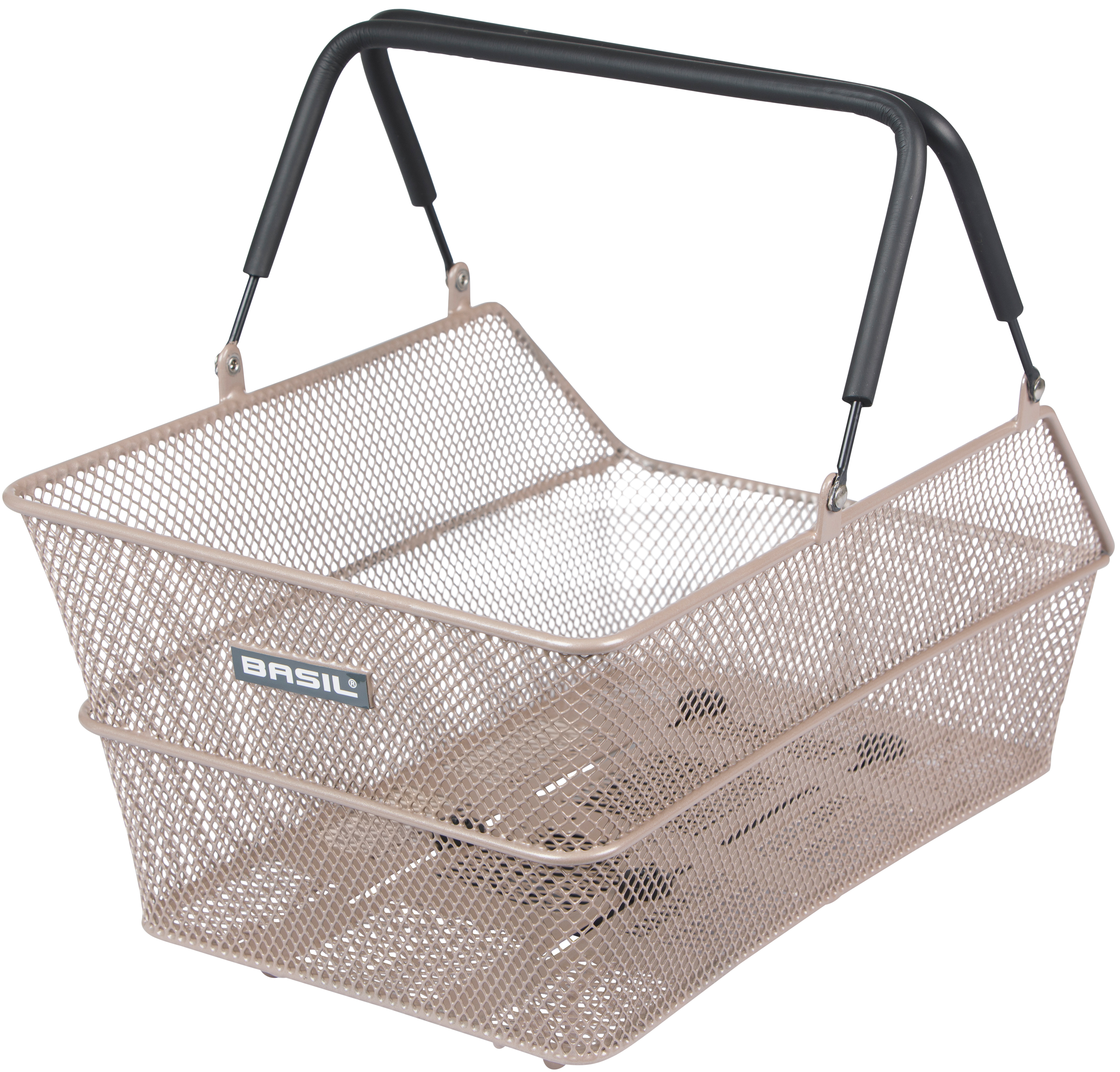 Fietsmand Basil Cento MIK 39 x 24 x 13 cm - Nude metallic