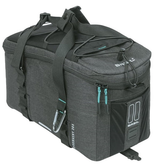 Bagagedragertas Basil Discovery 365D MIK 9 liter 34 x 16 x 18 cm - zwart