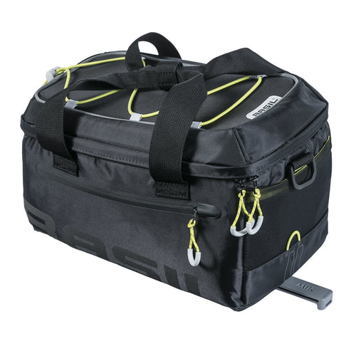 Bagagedragertas Basil Miles MIK 7 liter 29 x 18 x 17 cm - zwart/grijs
