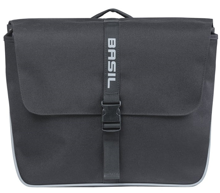 Dubble fietstas Basil Forte MIK 35 liter 15 x 38 x 30 cm - zwart