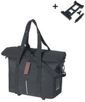 Fietshandtas Basil City MIK 8 - 11 liter 19 x 30 x 26 cm - zwart
