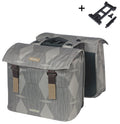 Dubbele Fietstas Basil Elegance MIK 40 - 49 liter - Chateau Taupe
