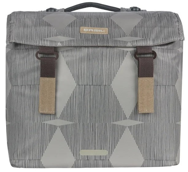 Dubbele Fietstas Basil Elegance MIK 40 - 49 liter - Chateau Taupe