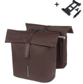 Dubbele fietstas Basil City MIK 28-32 liter - roasted brown