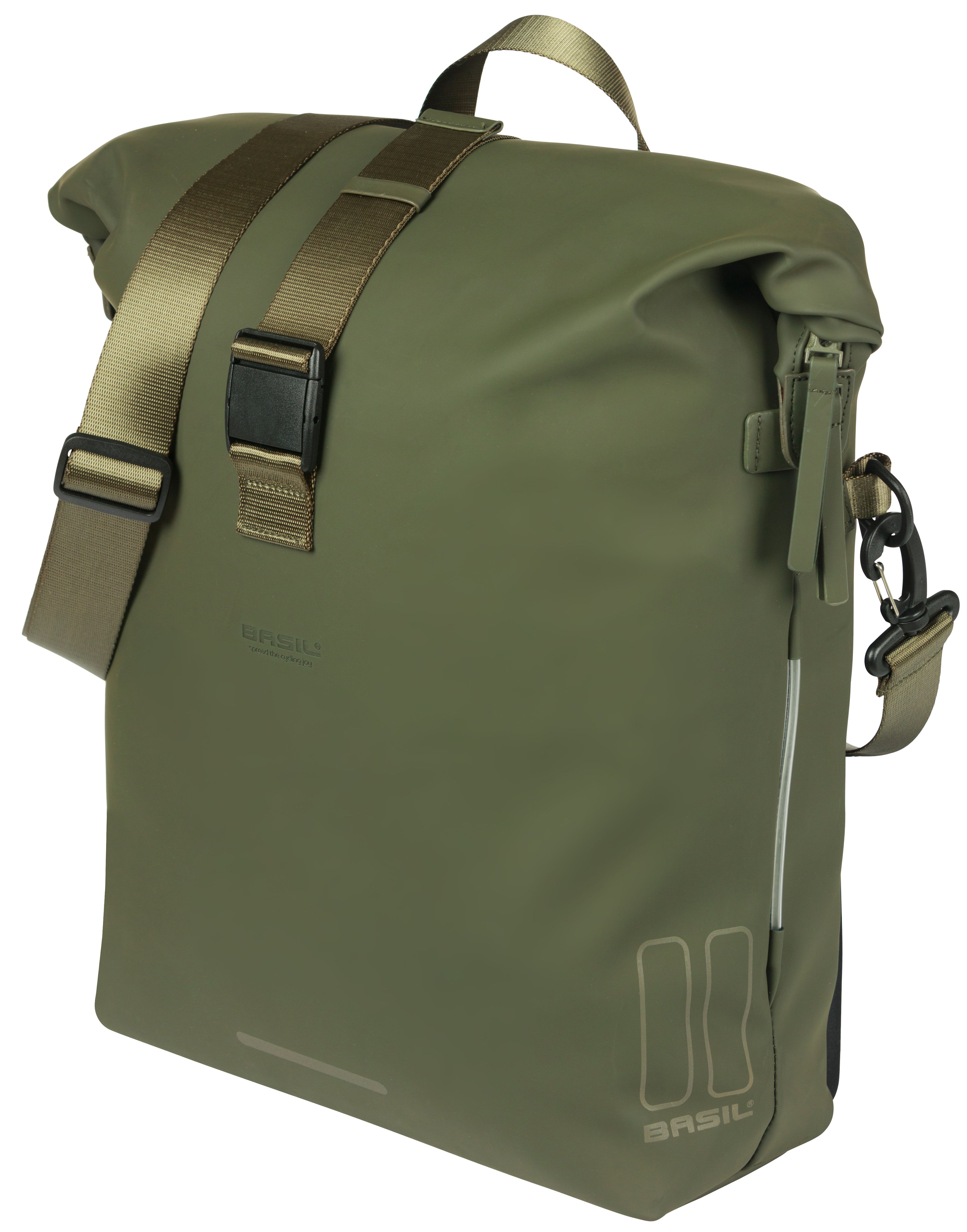 Fietsschoudertas Basil SoHo MIK Studs 17 liter 19 x 38 x 38 cm - groen