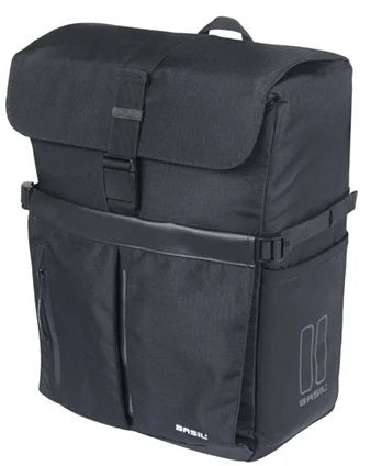 Fietsschoudertas Basil Move MIK studs 14 liter 14 x 24 x 34 cm - zwart