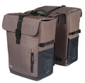 Dubbele fietsas Basil Move 30 liter 16 x 27 x 38 cm - bruin