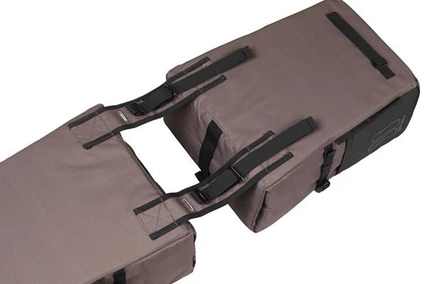 Dubbele fietsas Basil Move 30 liter 16 x 27 x 38 cm - bruin