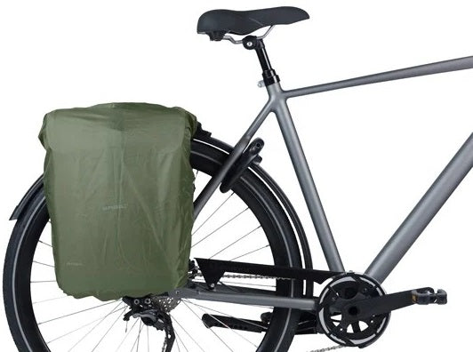 Dubbele fietsas Basil Move 30 liter 16 x 27 x 38 cm - bruin