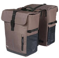 Dubbele fietstas Basil Move MIK 30 liter 16 x 27 x 38 cm - bruin
