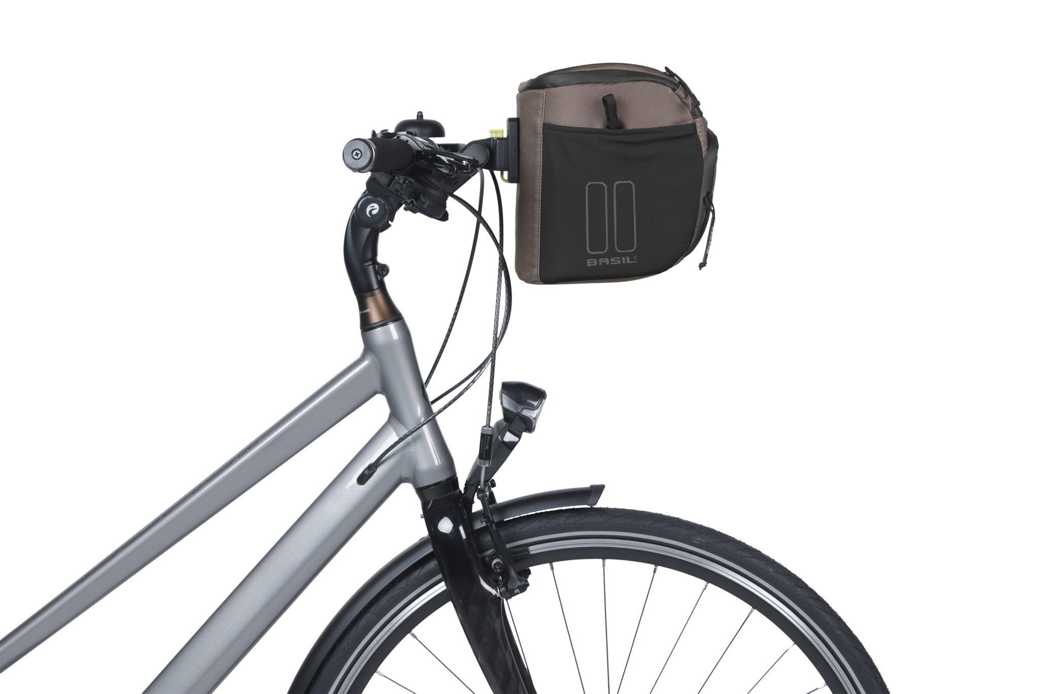 Stuurtas Basil Move KF 7-8 liter 17 x 23 x 20 cm - bruin