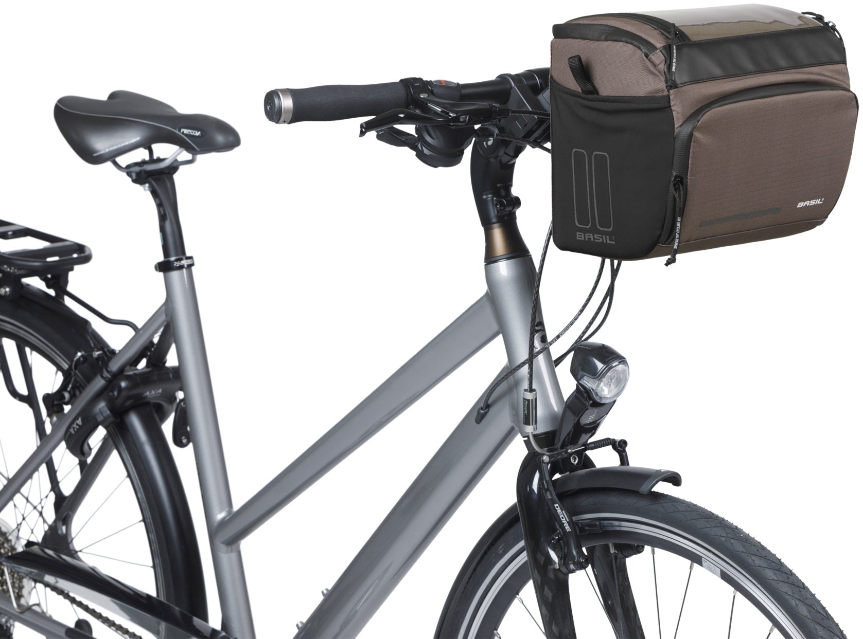 Stuurtas Basil Move KF 7-8 liter 17 x 23 x 20 cm - bruin