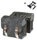 Dubbele Fietstas Basil Bohème MIK 35 liter - Zwart / Charcoal