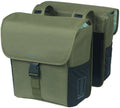 Dubbele fietstas Basil GO 32 liter - 14 x 27 x 31 cm - donkergroen