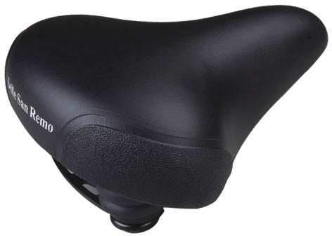SELLE SAN REMO Fietszadel Marwi Citybike Unisex met hoekbescherming - zwart