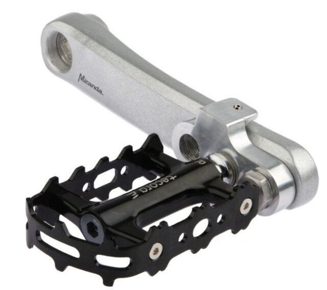 Crankverkorter Mirage T6 aluminium met RVS bouten - zilver