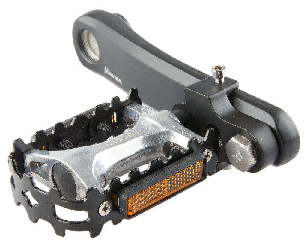 Crankverkorter Mirage T6 aluminium met RVS bouten - zwart
