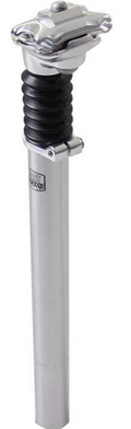 Zadelpen Post Moderne verend ø27,2 mm / 300 mm - zilver