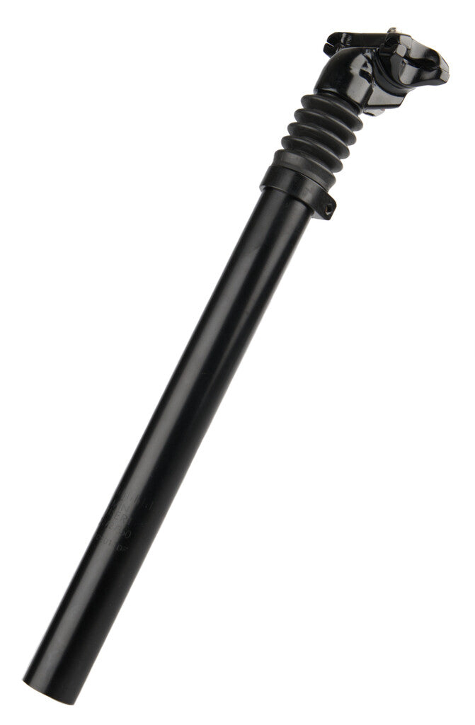 Zadelpen Kalloy verend ø27.2 / 350mm aluminium - zwart