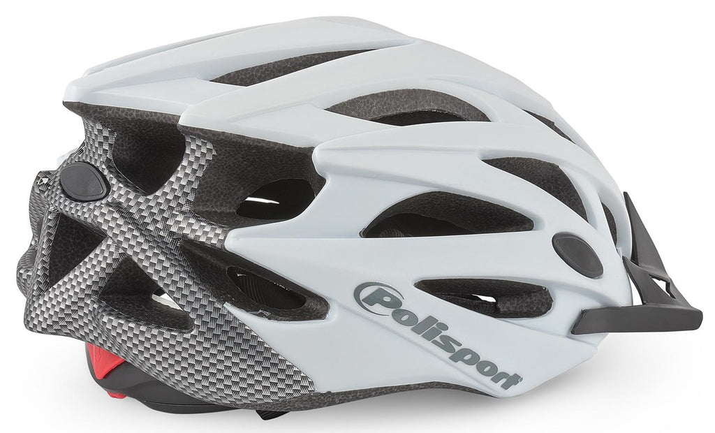 Fietshelm Polisport Twig M 55-58 cm - wit / mat carbon