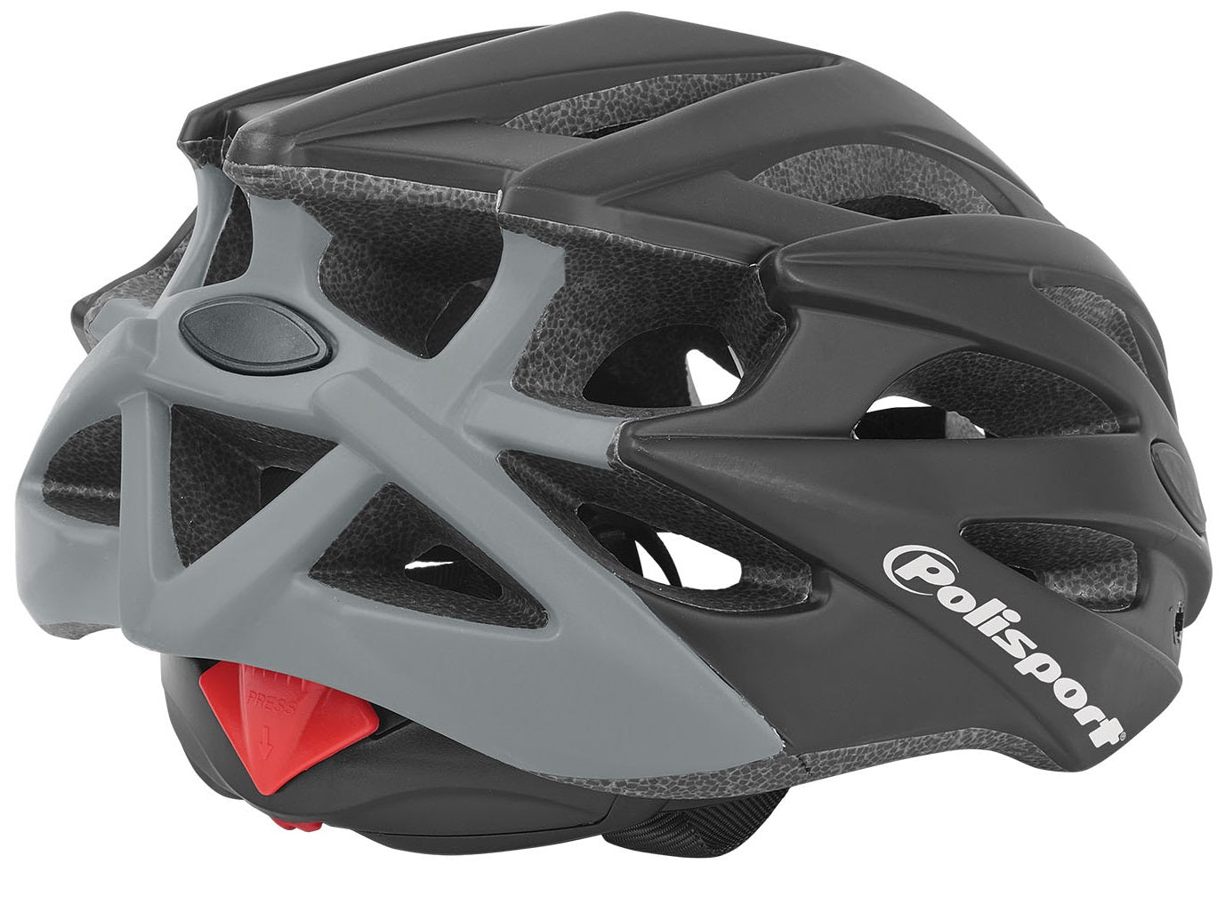 Fietshelm Polisport Twig L 58-61 cm - zwart / grijs