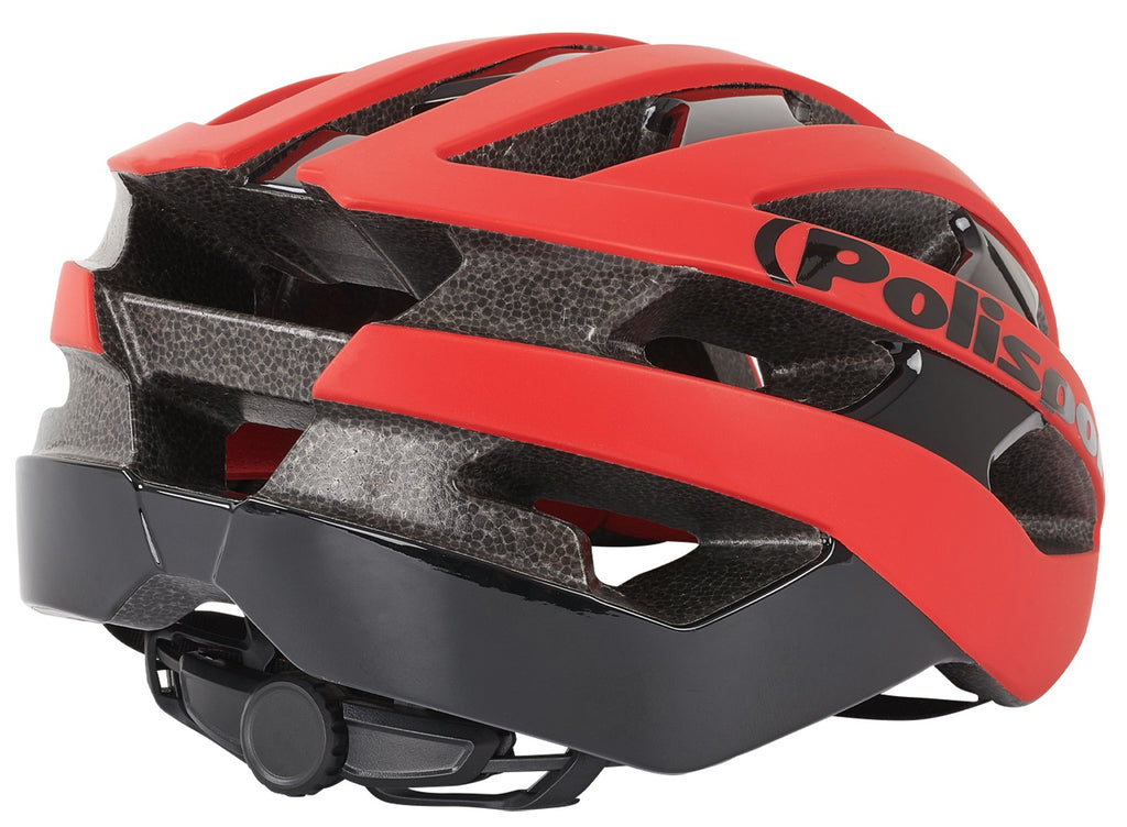 Fietshelm Polisport Light Pro M 54-58 cm - mat rood / zwart