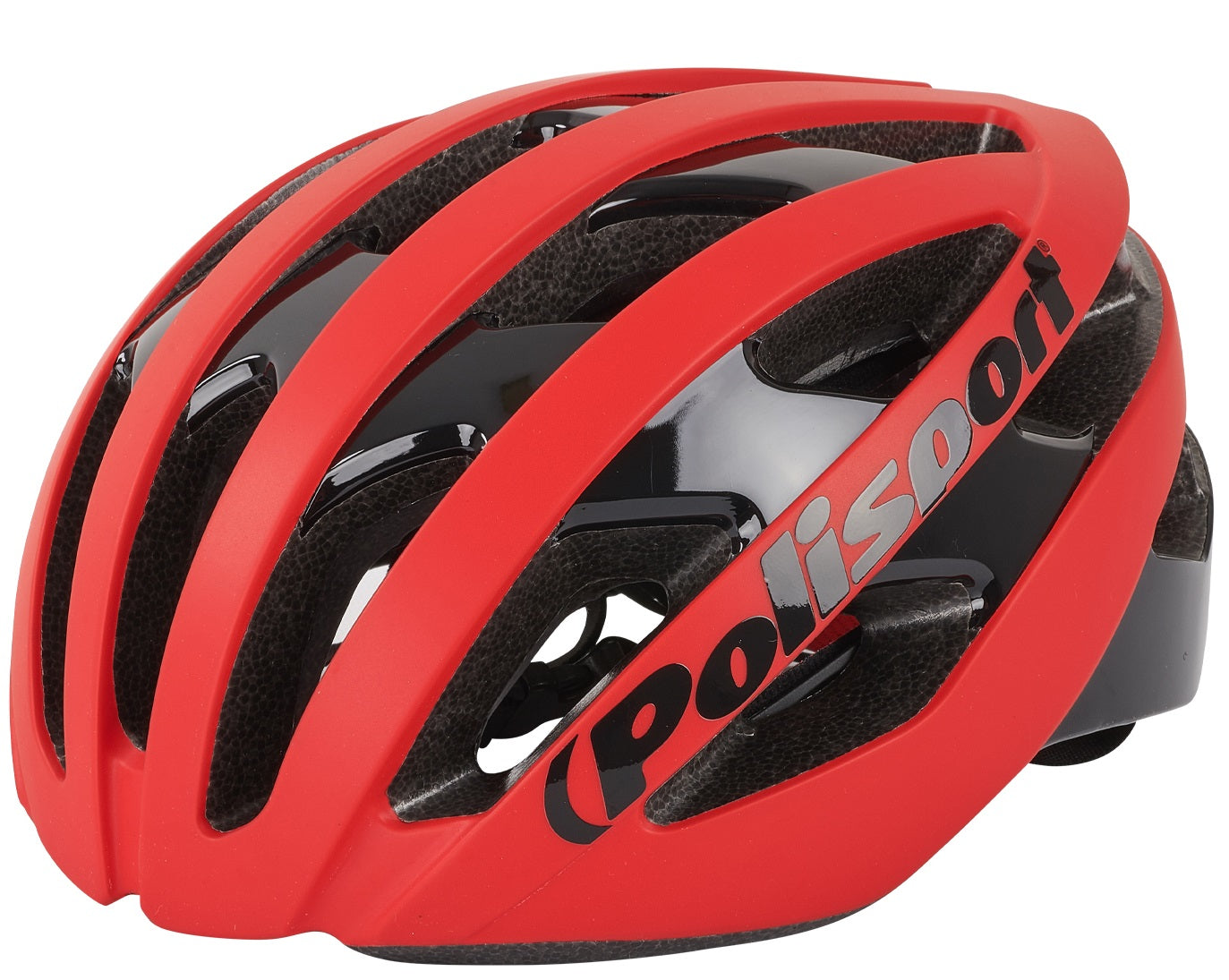 Fietshelm Polisport Light Pro L 58-61 cm - mat rood / zwart