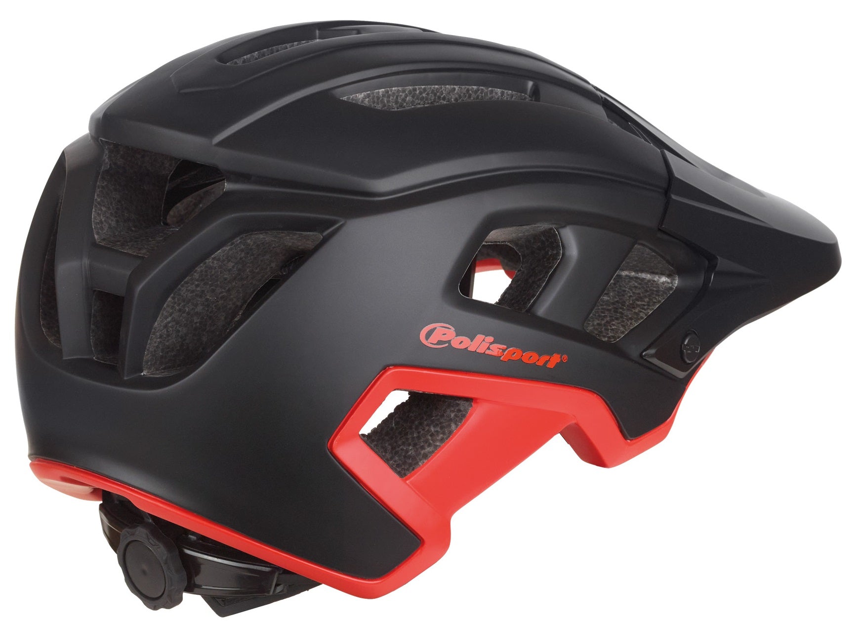 Fietshelm Polisport Mountain Pro M 55-58 cm - zwart / rood