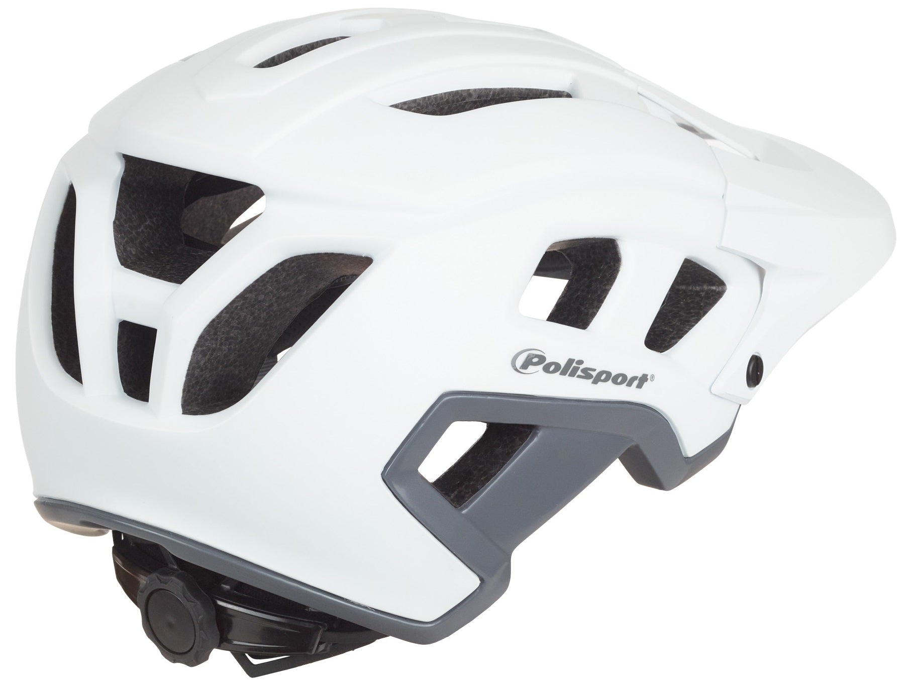 Fietshelm Polisport Mountain Pro M 55-58 cm - wit / grijs