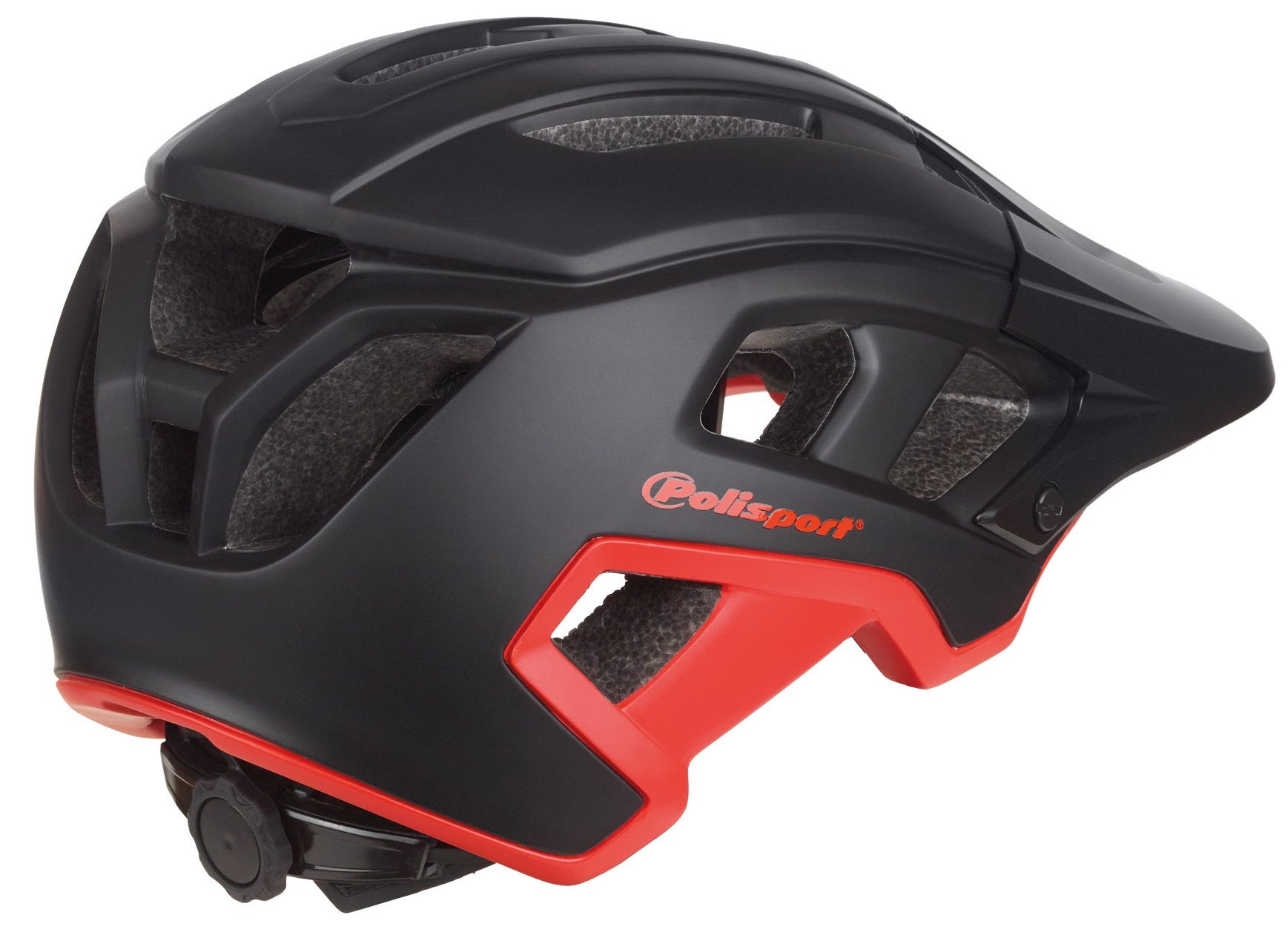 Fietshelm Polisport Mountain Pro L 58-61 cm - zwart / rood