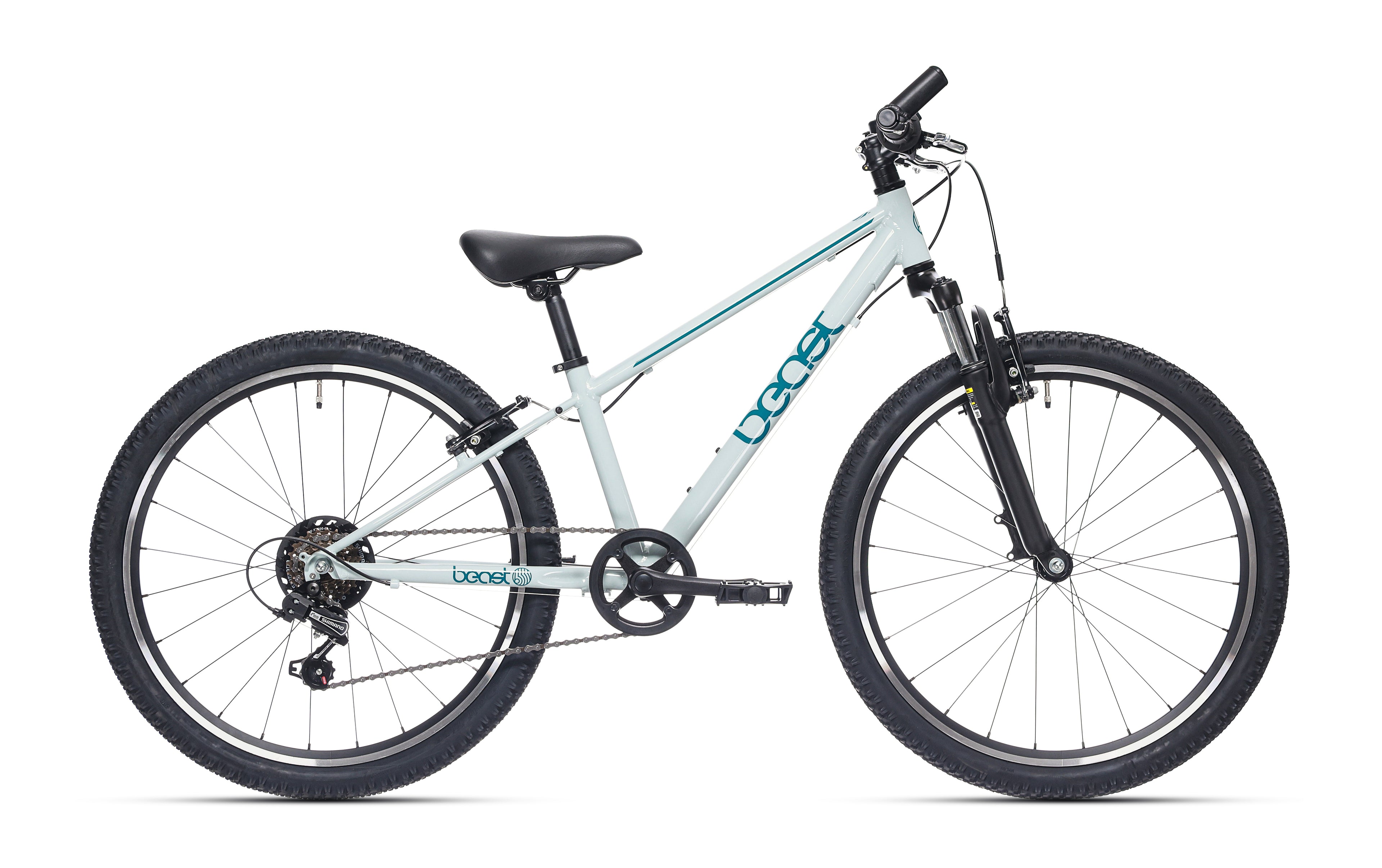 Kinderfiets Bikefun Beast 24 inch met Shimano 6 versnellingen en V-brakes - Seagrass