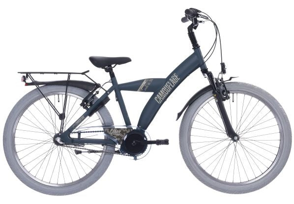 Kinderfiets 26" Bike Fun Camouflage met Shimano Nexus 3  - mat donkergroen