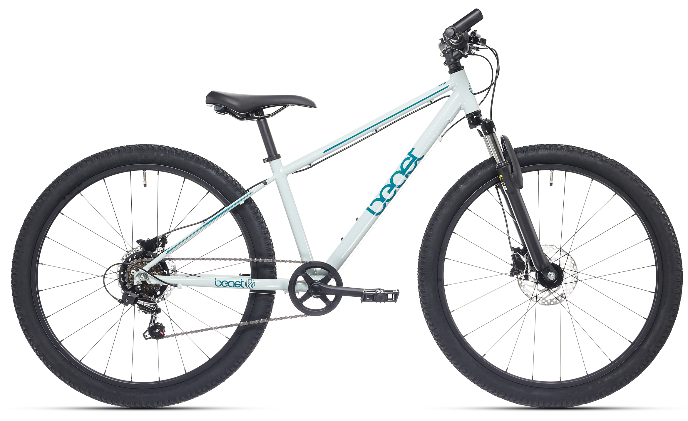 Kinderfiets Bikefun Beast 26 inch met Shimano 6 versnellingen en Disc-brakes - Seagrass